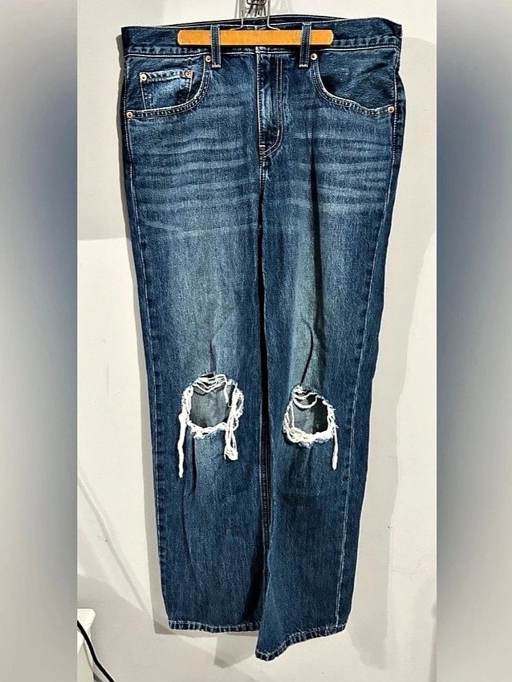 Levi's Low Pro Straight Jeans Blue Waist 30
